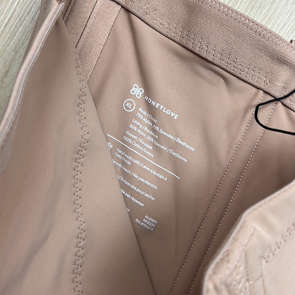 NEW! HONEYLOVE SuperPower Shorts, SIZE XL SAND 1061 - Picture 7 of 7